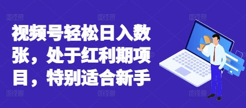 视频号轻松日入数张，处于红利期项目，特别适合新手-轻创资源网