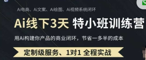 AI实操培训第20-21期线下，0基础保姆级教程，3月最新整理，企业获客、降本增效、打造超级个体-轻创资源网